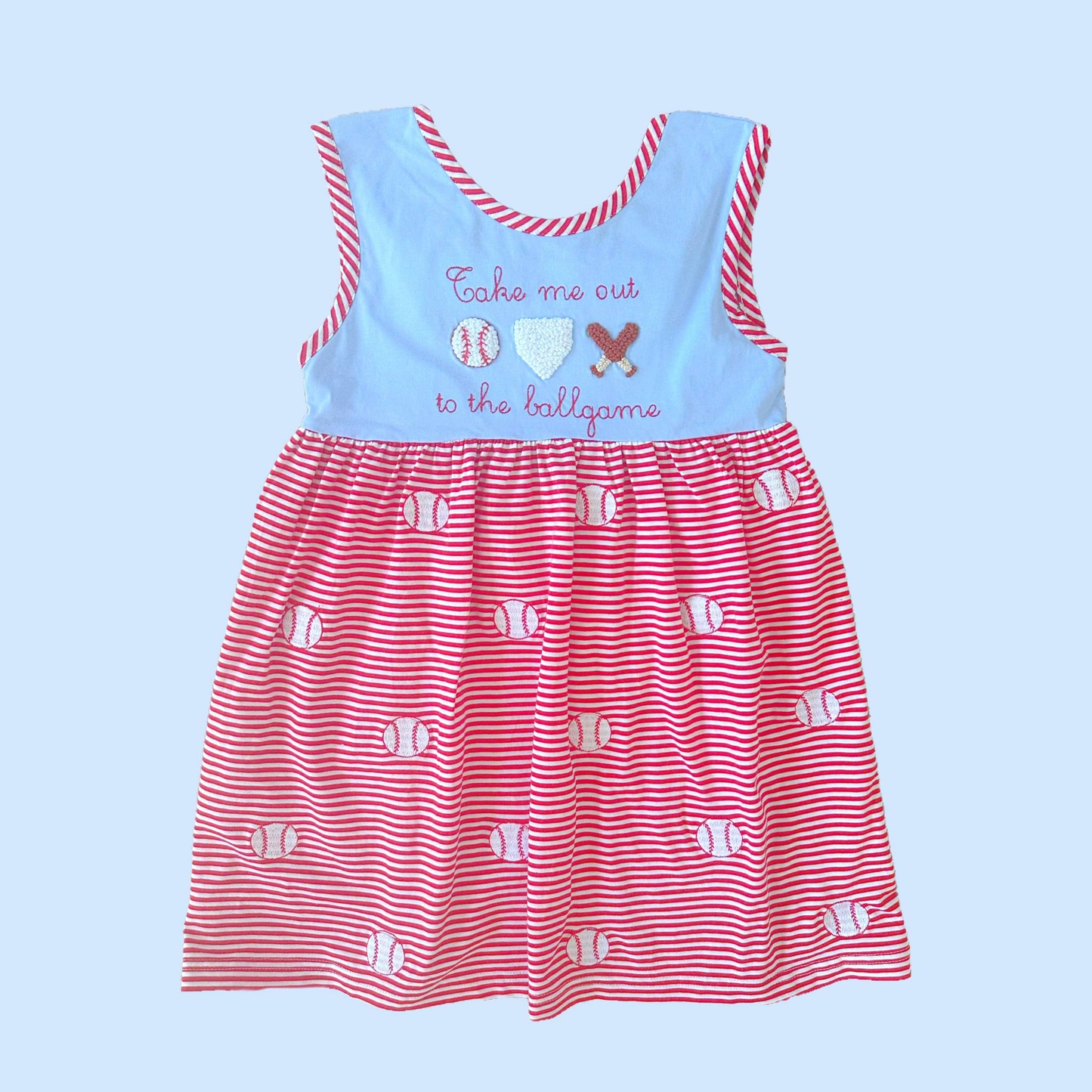 Baseball girls boutique dress preorder