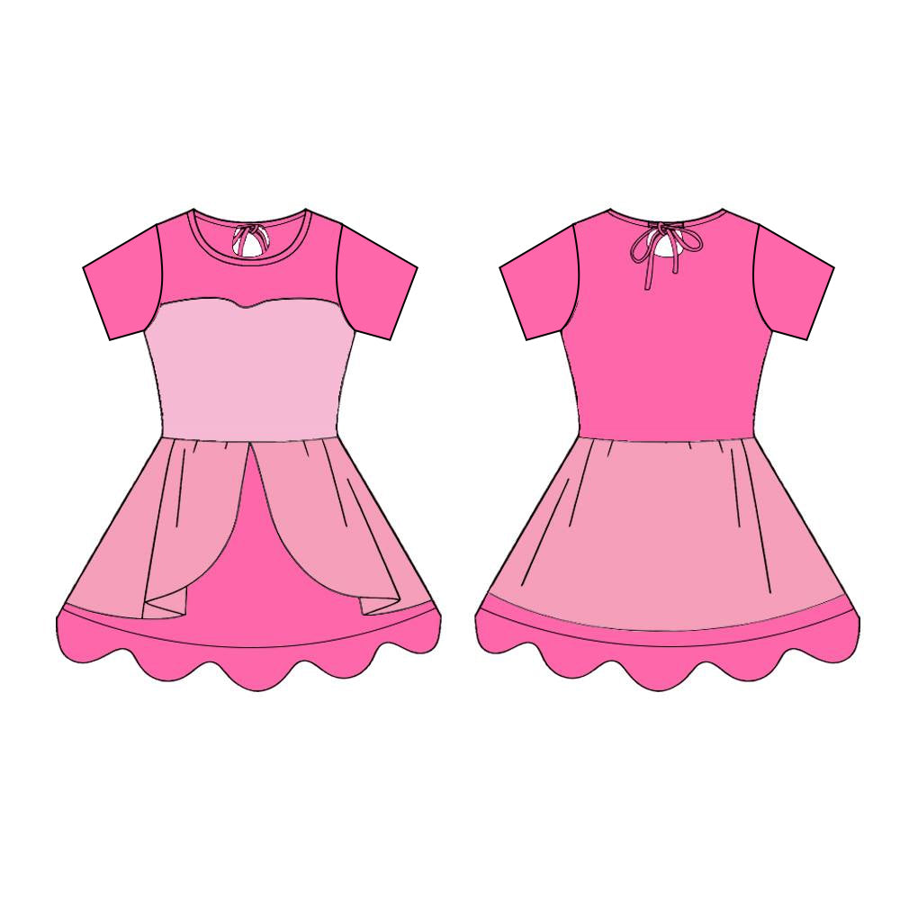 Hot pink baby girls summer yoga dress preorder