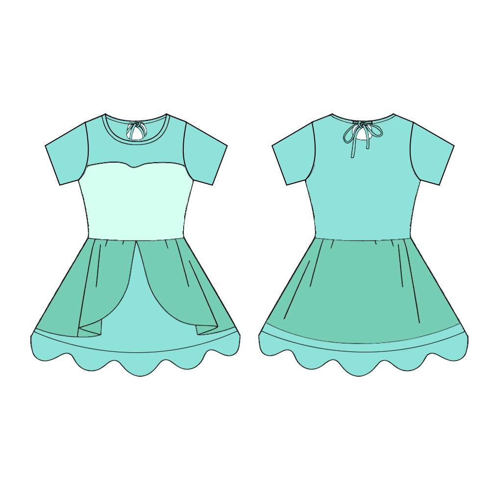 Princess design baby girls summer yoga dress preorder