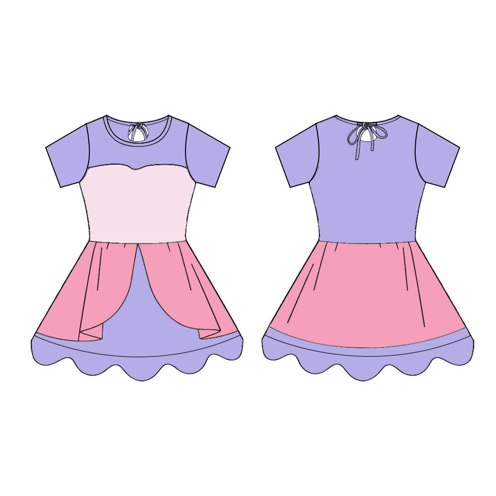 Princess design baby girls summer yoga dress preorder
