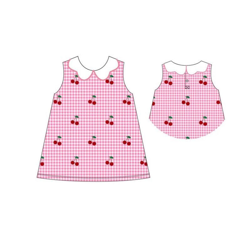 Cherry design girls summer dress preorder