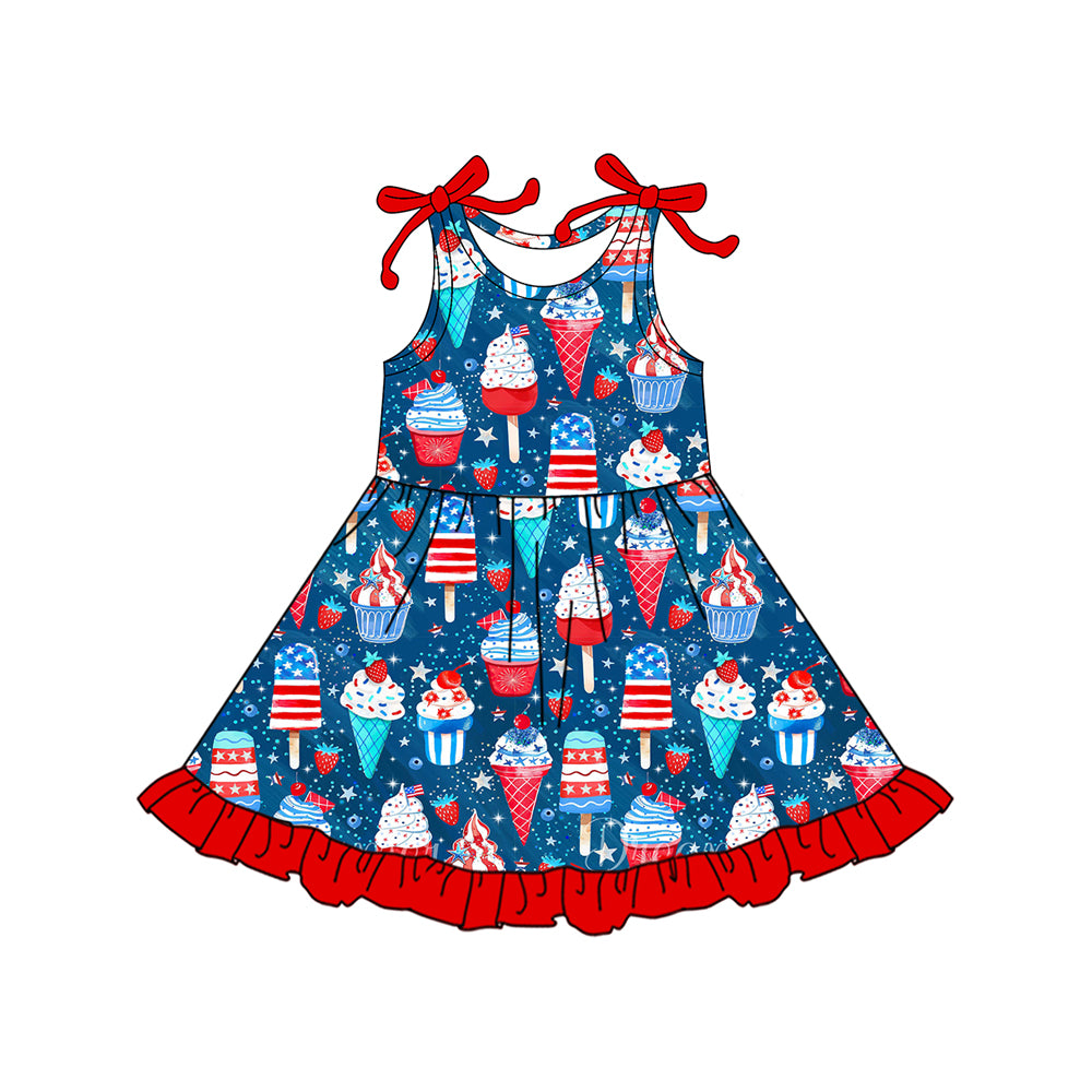 Girls july 4th popsicle dress preorder