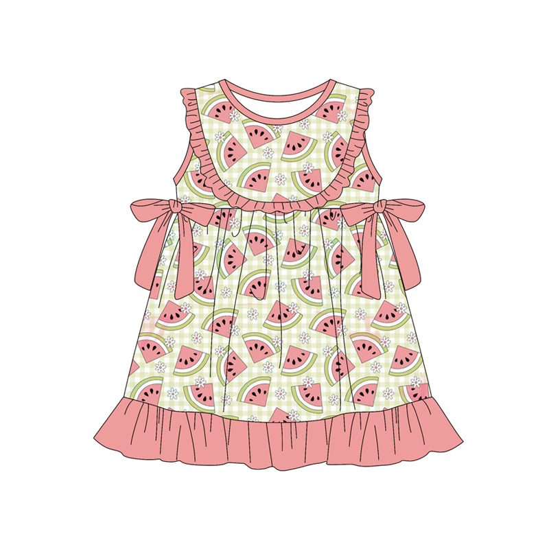 Watermelon design toddle girls dress preorder