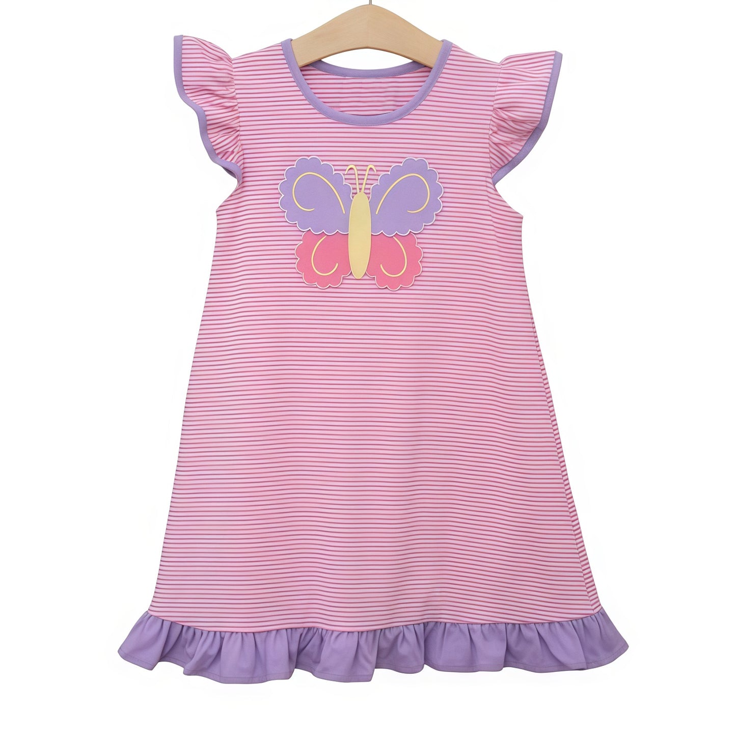 Butterfly design toddle girls dress preorder
