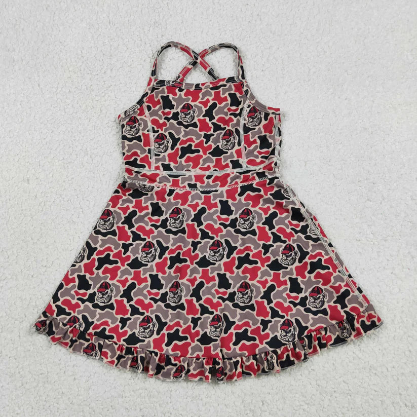 Tennessee Team camo design girls summer active yoga dress