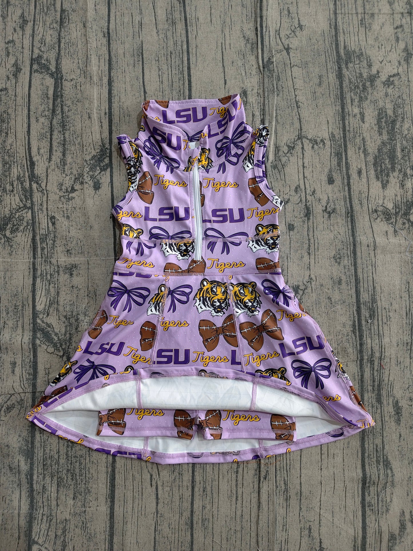 LSU Team design girls summer active yoga dress preorder