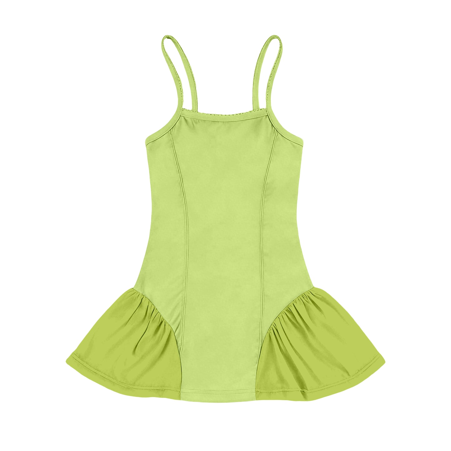 Green color girls summer yoga dress preorder