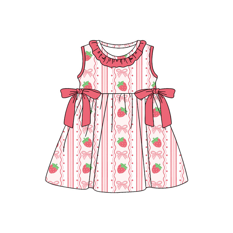 Strawberry design baby girl summer dress preorder