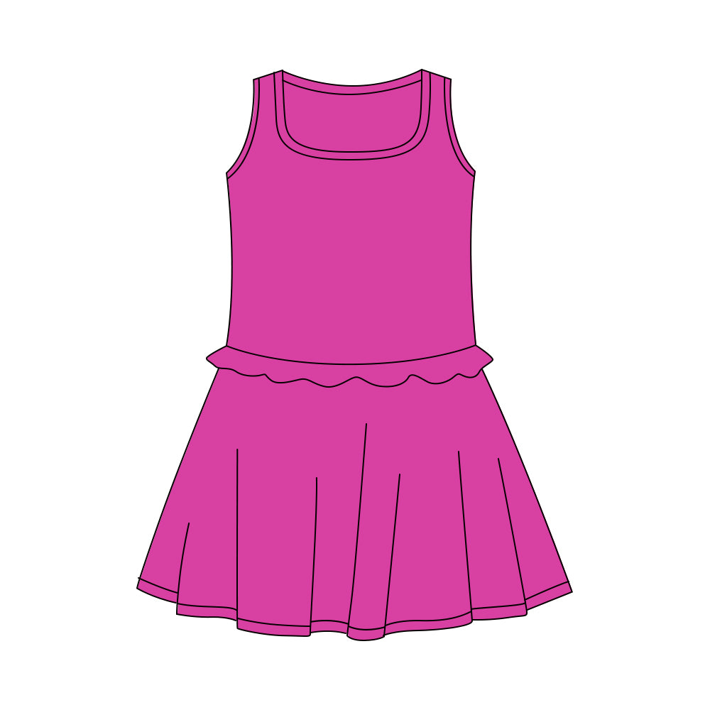 Toddle girls lavender color yoga dress preorder