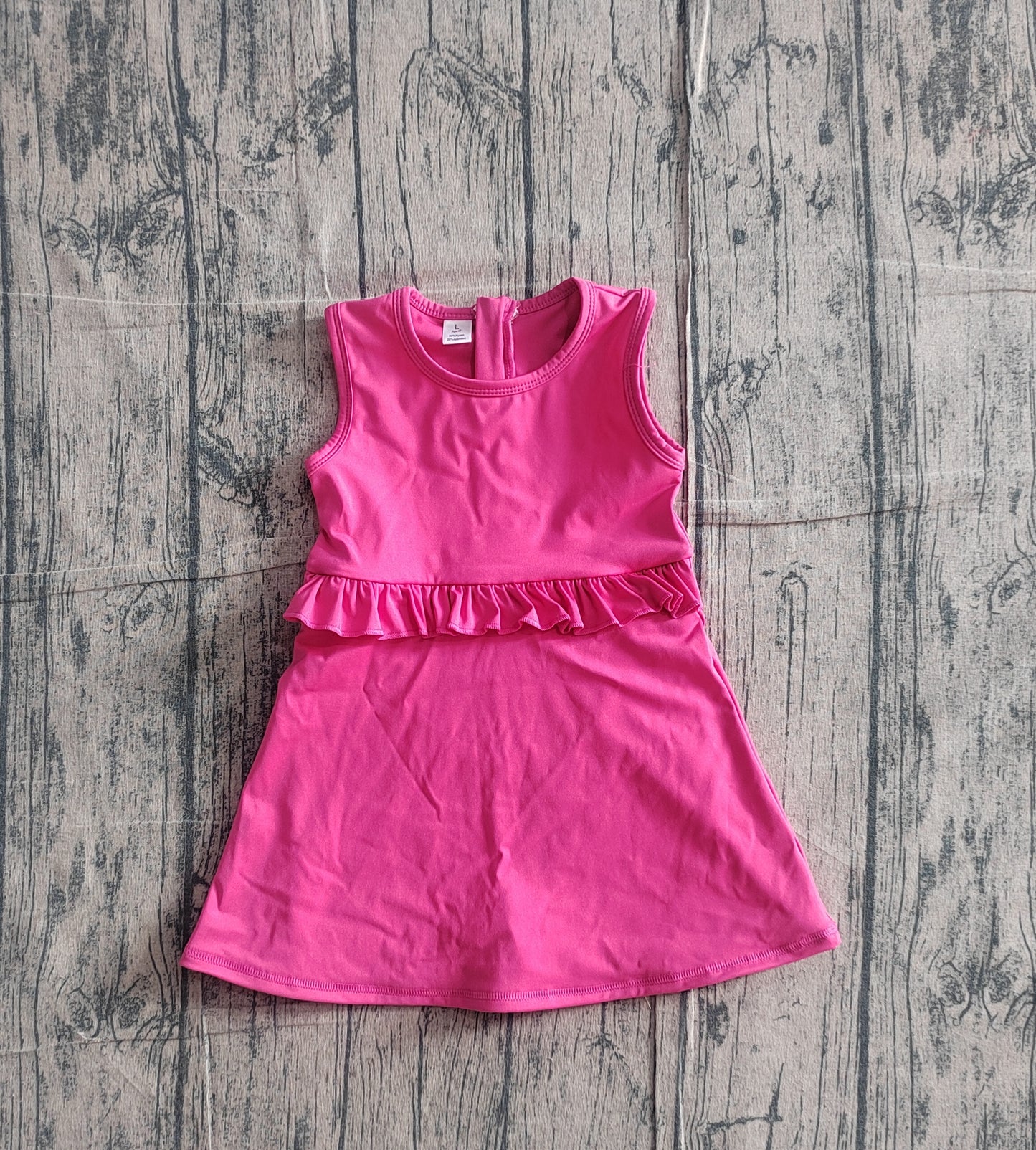 Toddle girls hot pink color yoga dress preorder