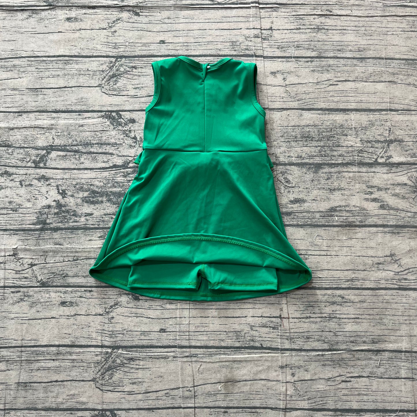 Toddle girls green color yoga dress preorder