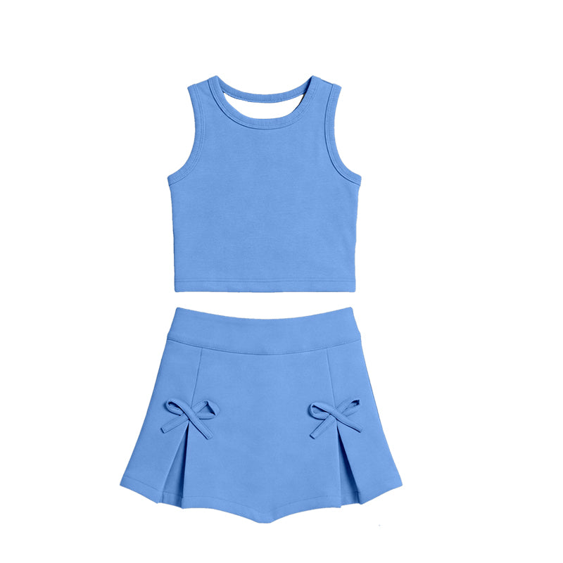 Aqua tank top matching yoga skirts active wear outfit preorder