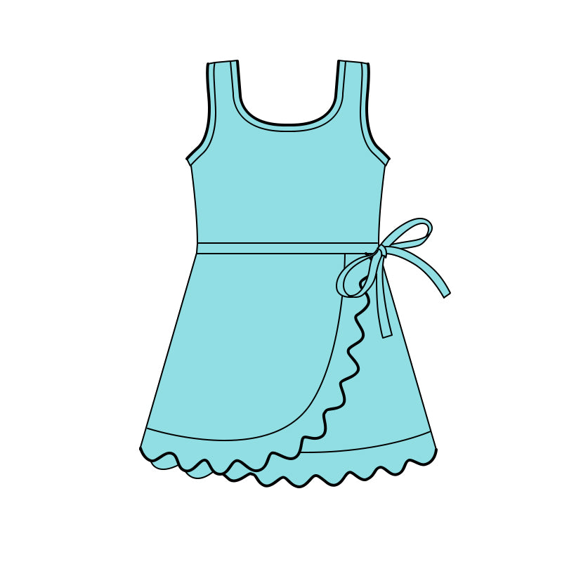Toddle girls blue design yoga dress preorder