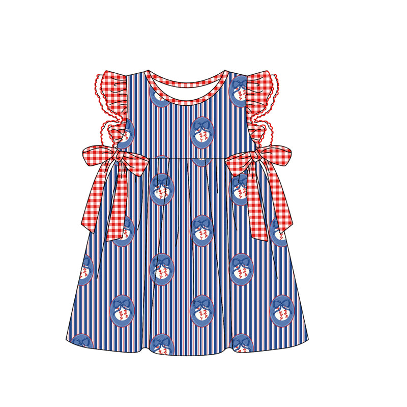 Toddle girls baseball design yoga dress preorder