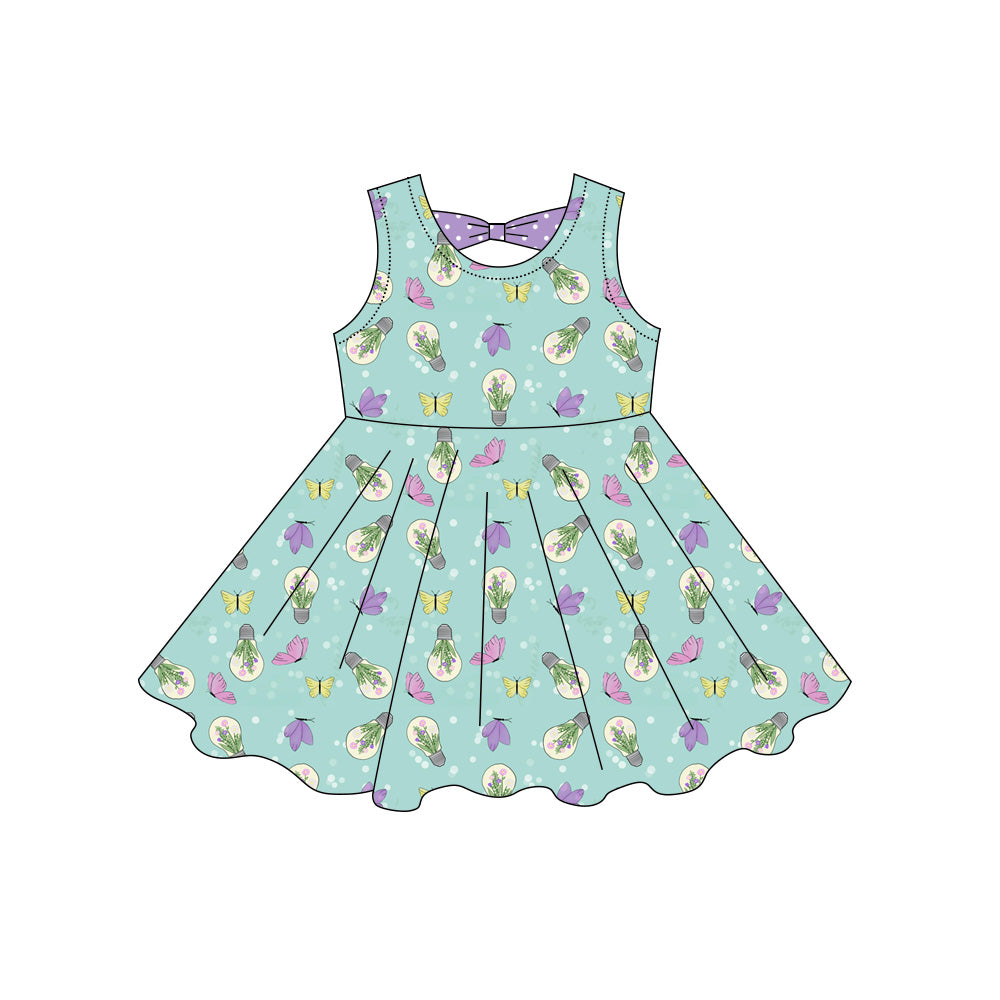 Butterfly print girls summer dress preorder