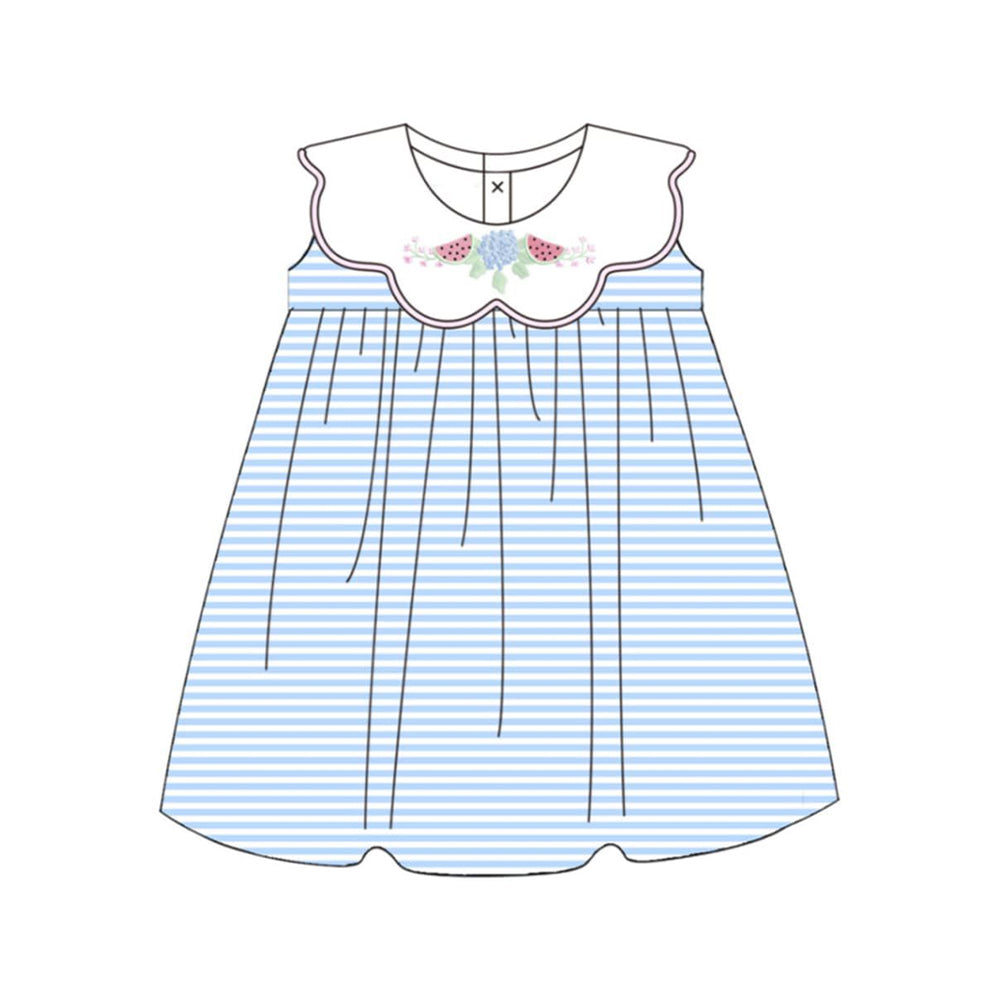 Watermelon print girls summer dress preorder