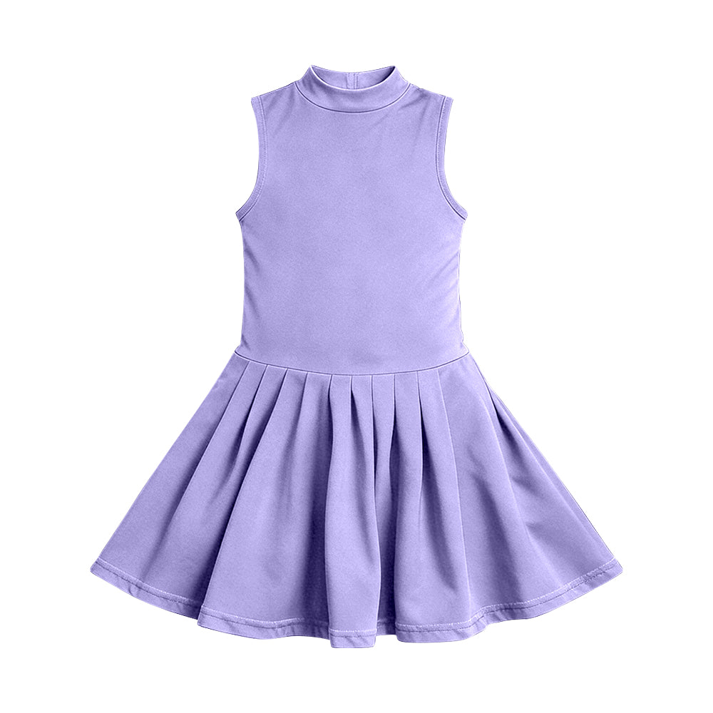 Toddle girls lavender color design summer yoga dress preorder