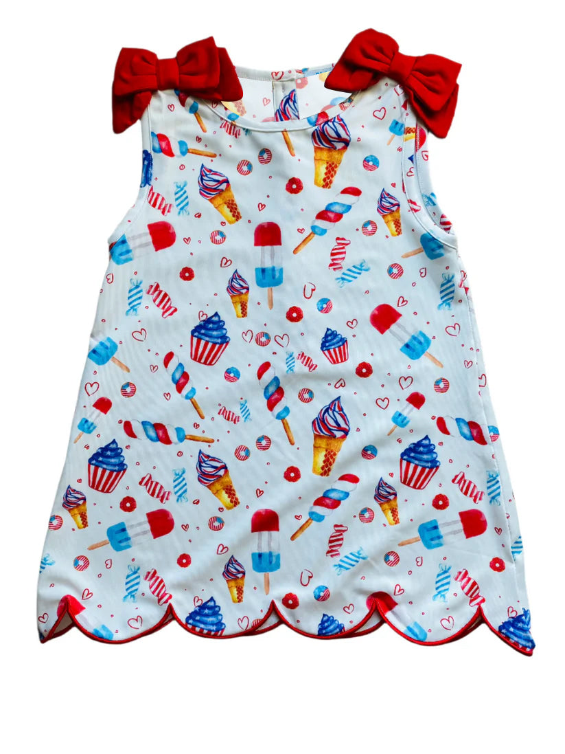 July 4th popsible design girls holiday dress preorder