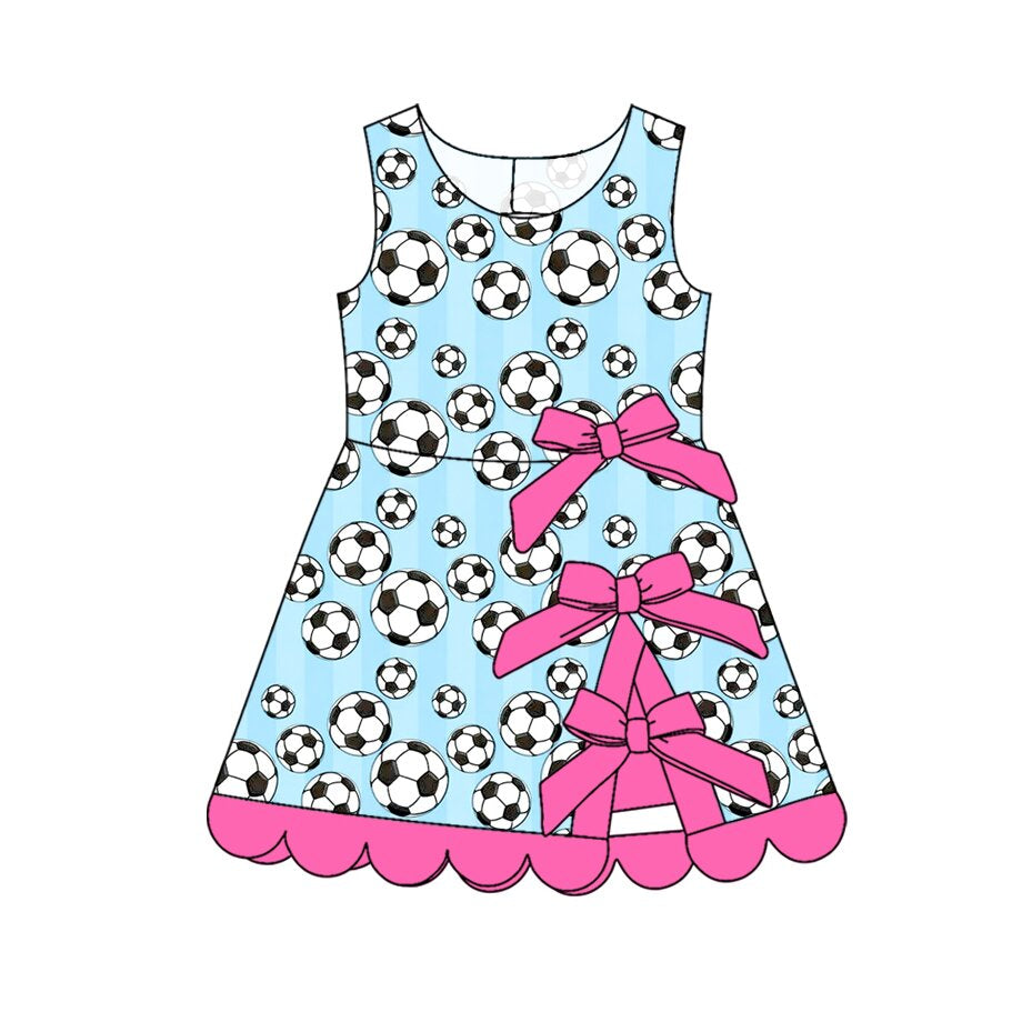 Football print girls summer yoga dress preorder
