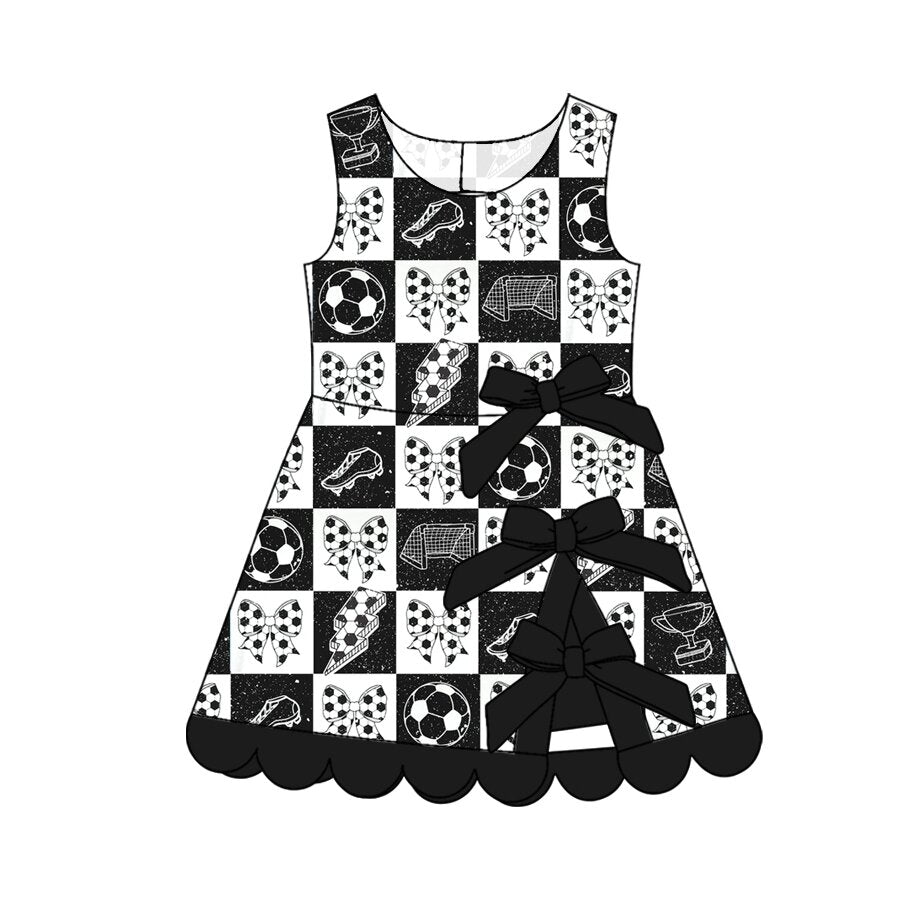 Football print girls summer yoga dress preorder