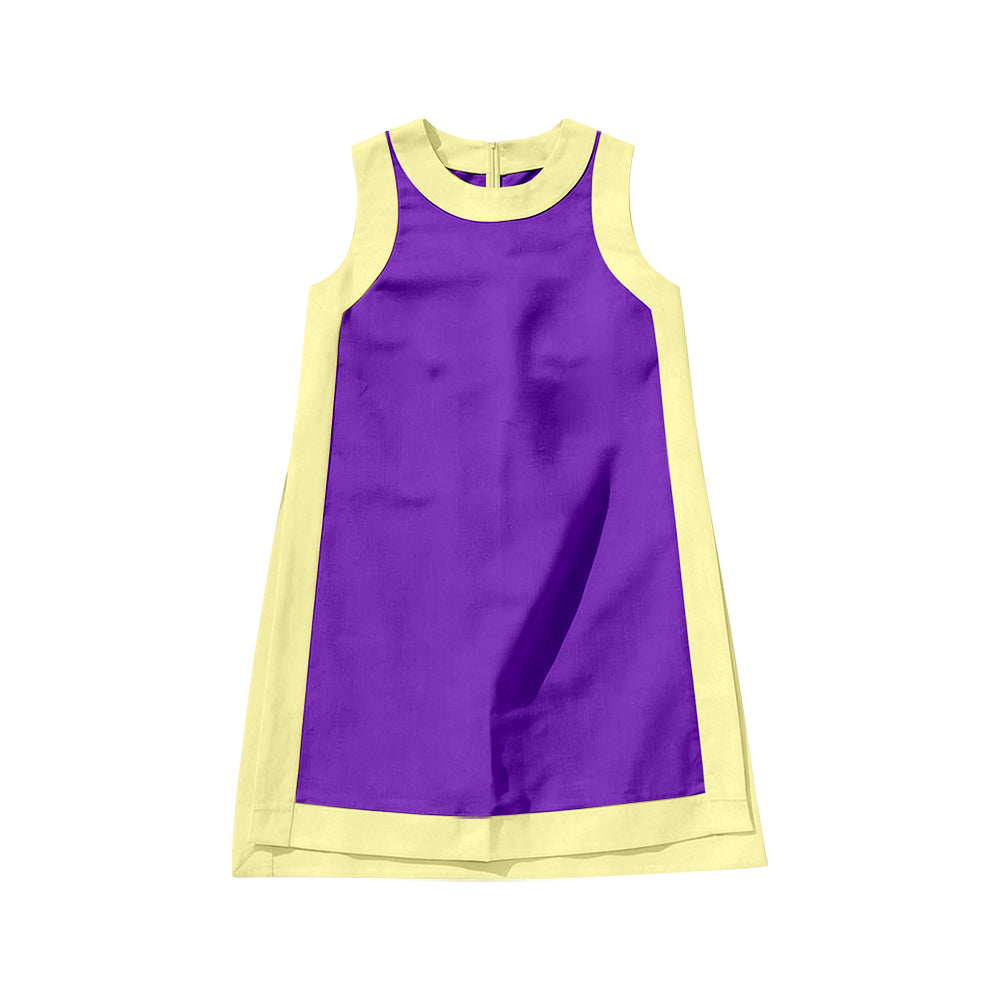 Purple color girls summer yoga dress preorder