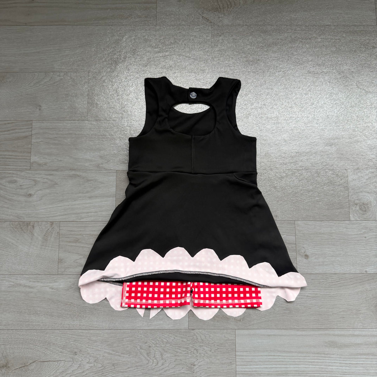Black color girls summer yoga bow design dress preorder