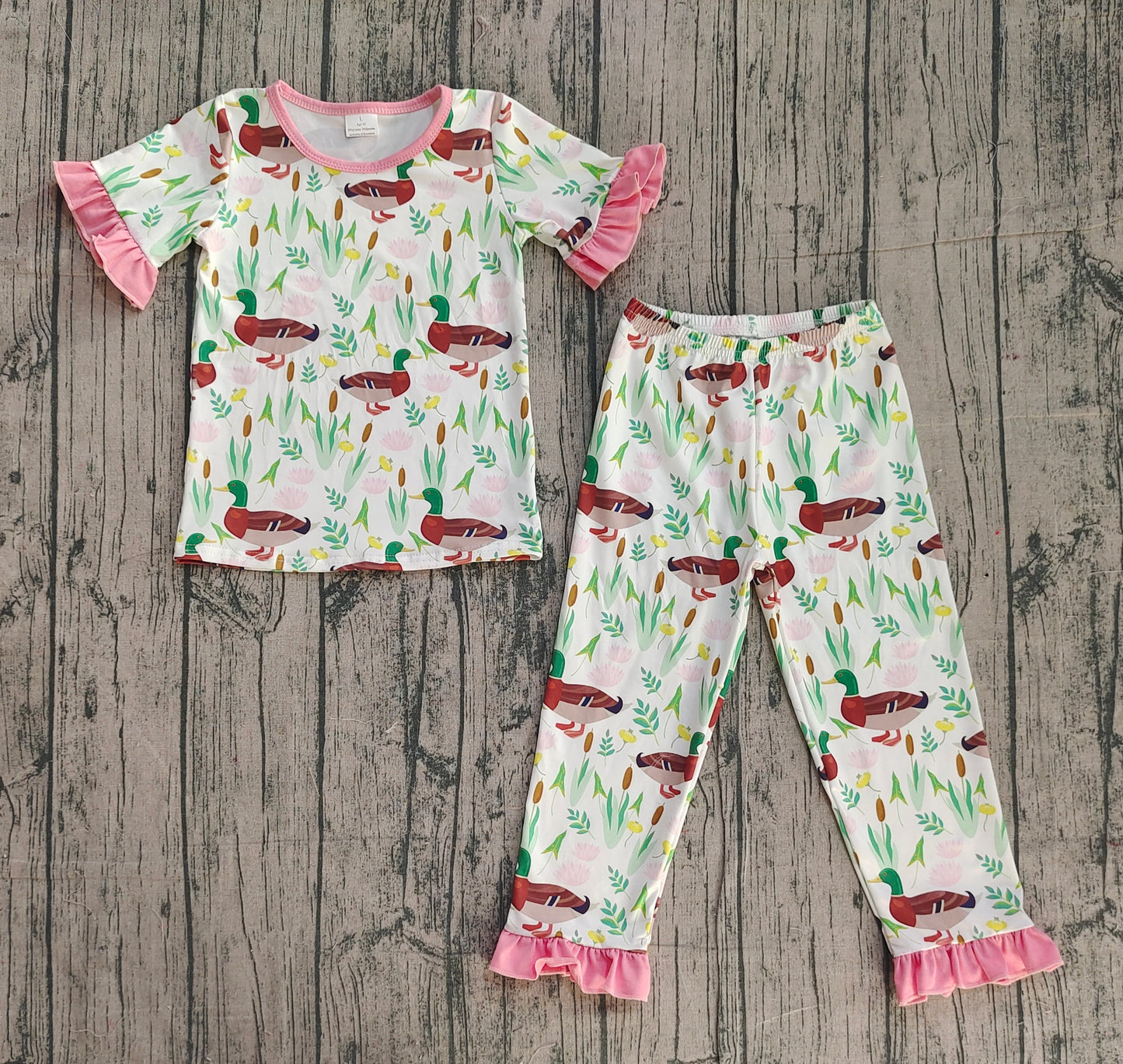 mallard duck floral clothing set preorder