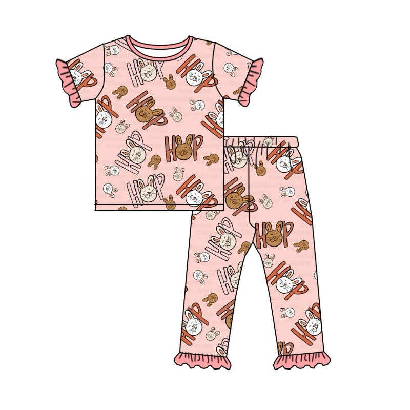 Toddle baby girls Easter rabbit clothing set preorder