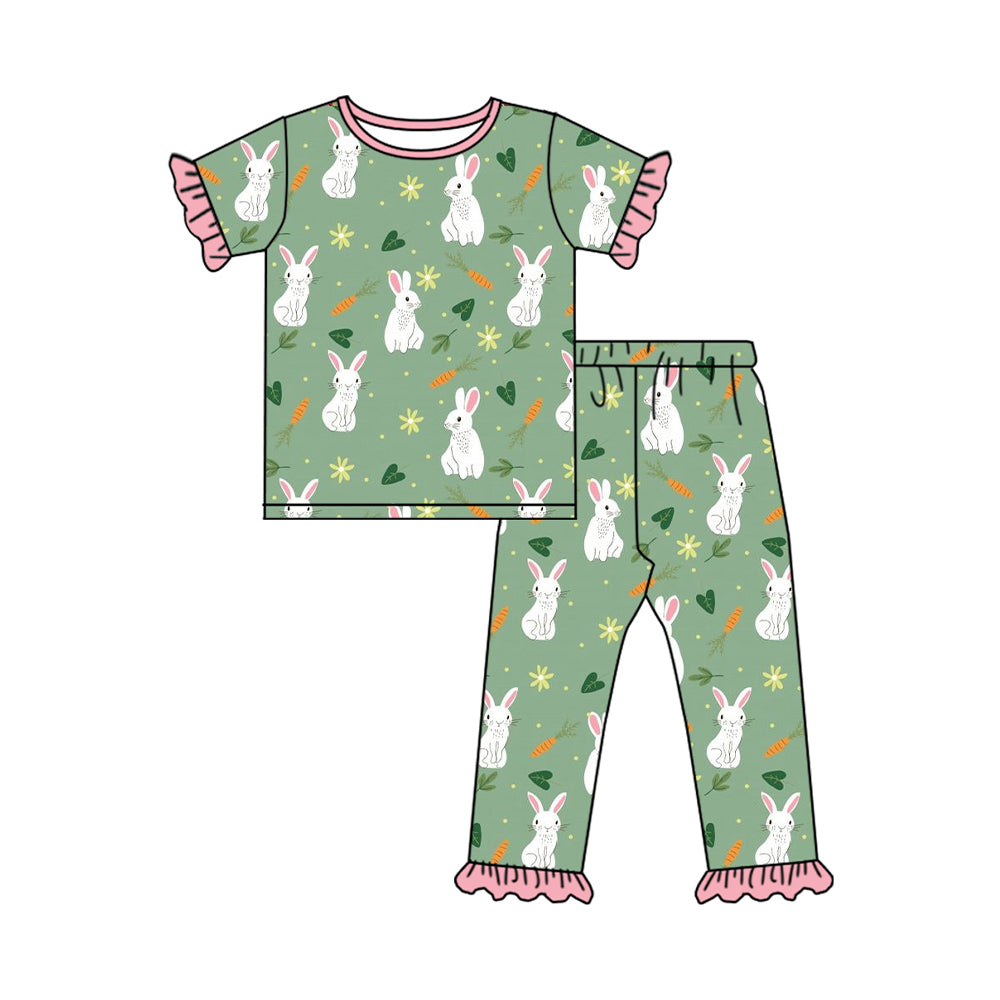 Easter bunny carrot baby girl outfit preorder