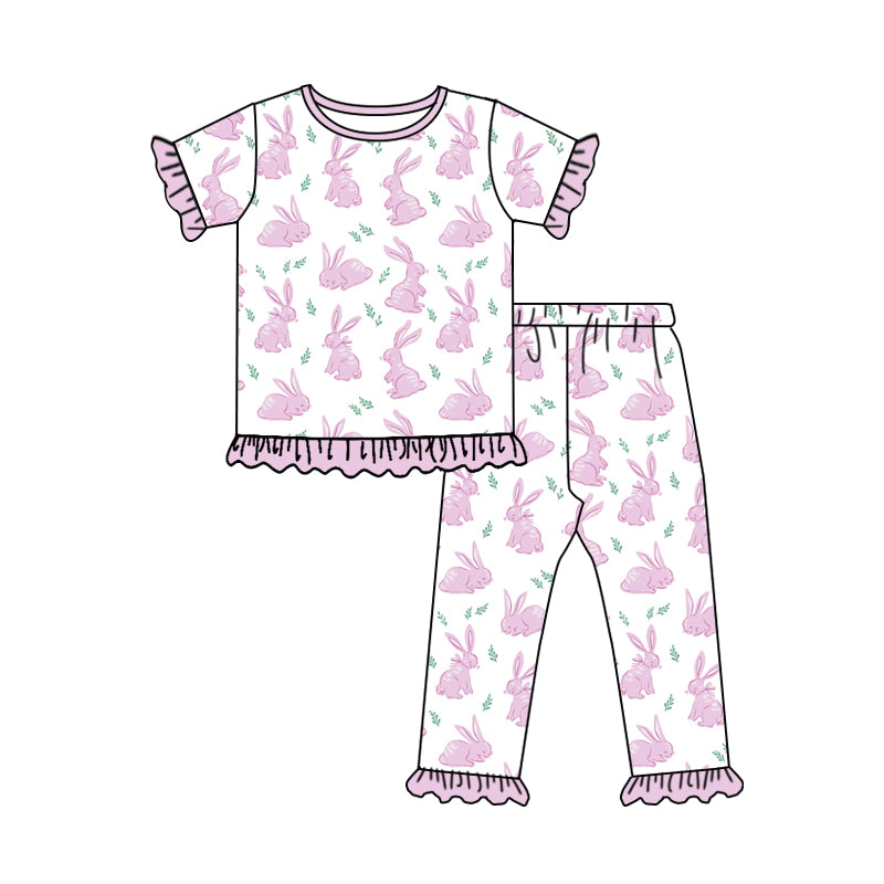 Pink Easter bunny baby boy holiday outfit preorder