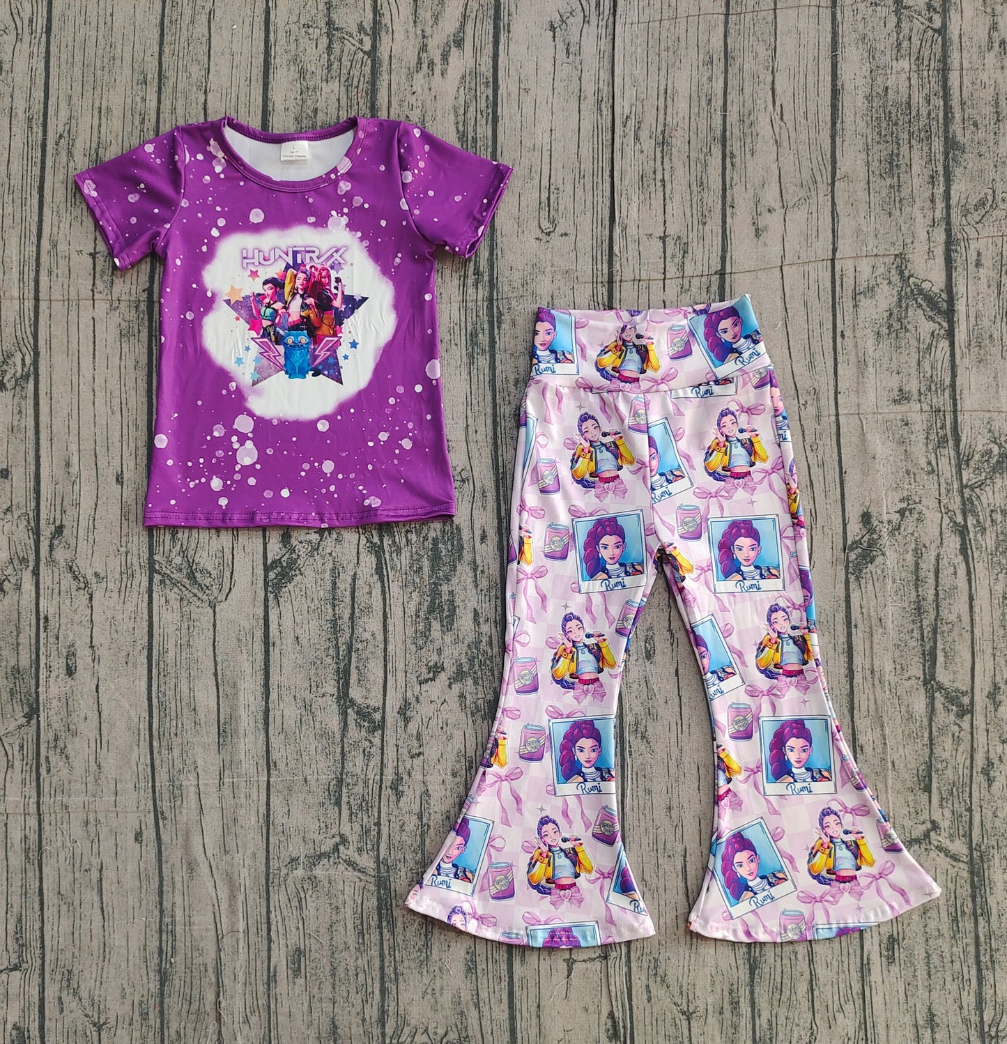 Movei design short sleeve top matching pants kids outfit preorder
