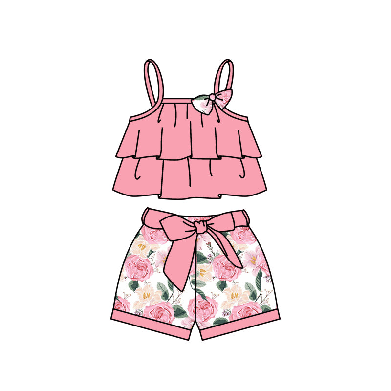 baby girl pink floral boutique clothing preorder