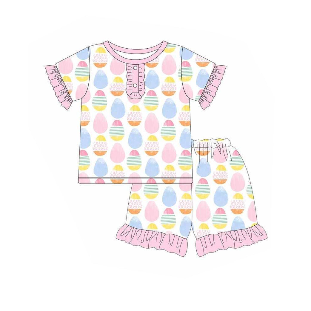 Colorful Easter egg kids clothes preorder