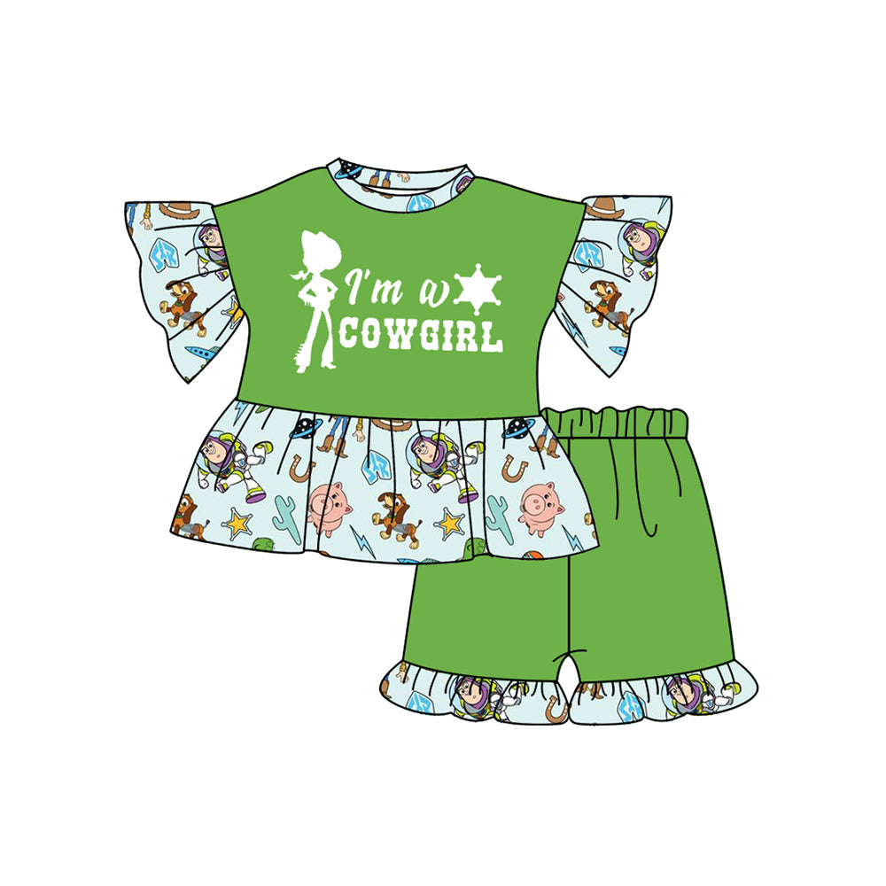 I am a cowgirl western cartoon story summer outfit preorder