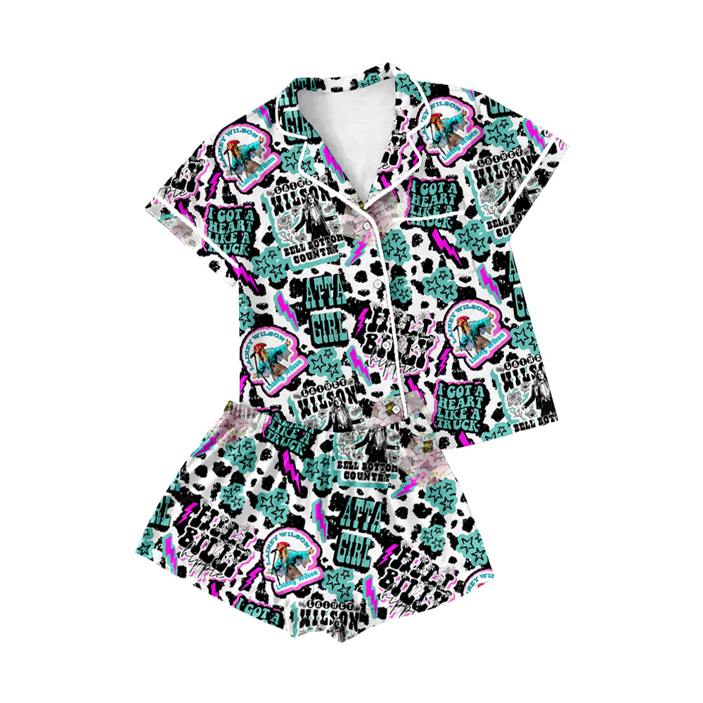 Adult Women country singer design pajama set preorder