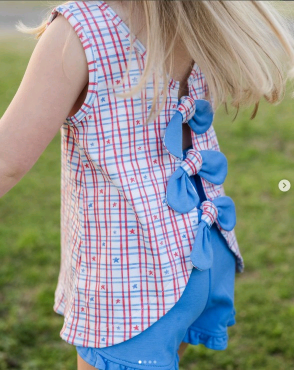 July 4th baby girls summer outfit preorder