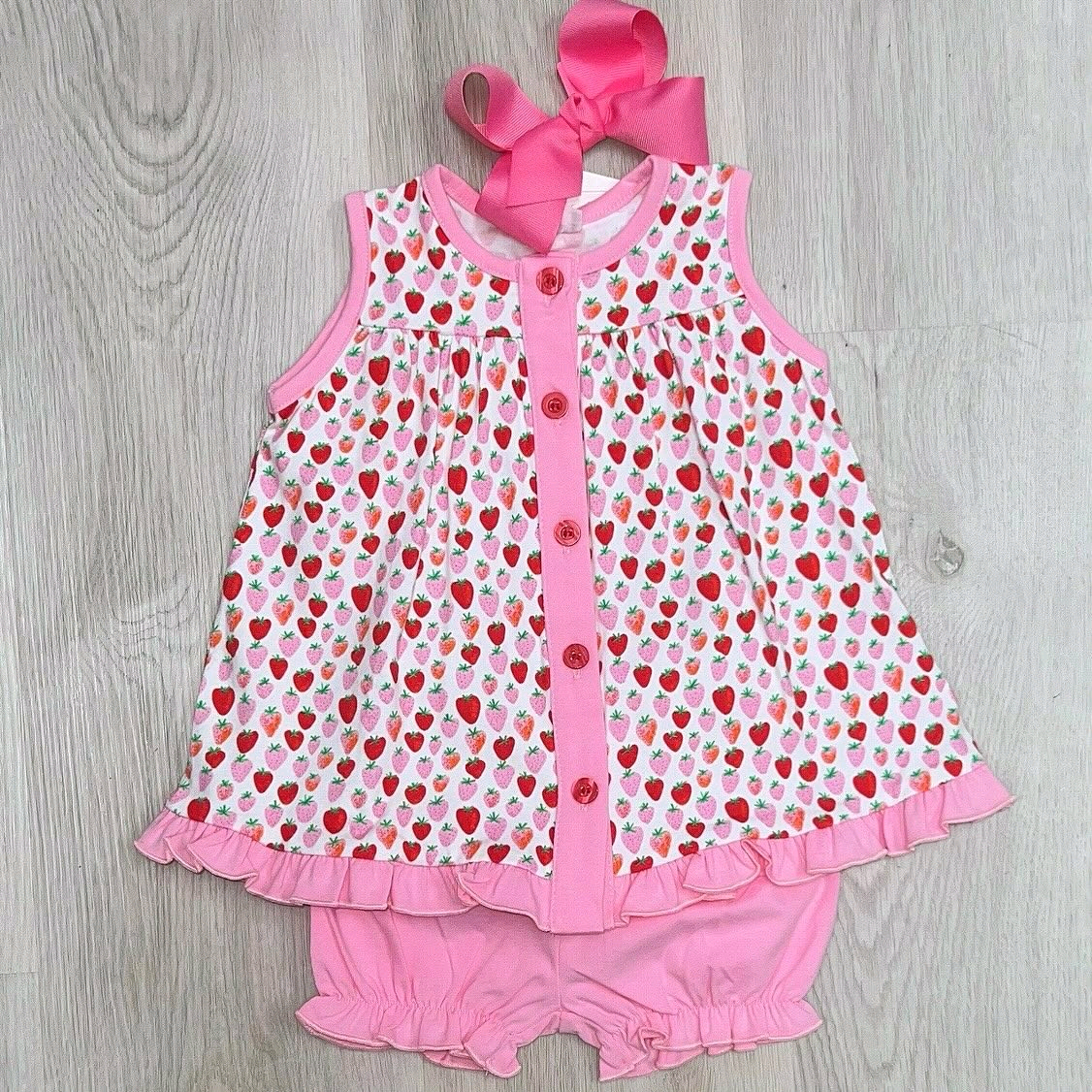 Strawberry design toddle girls clothes preorder