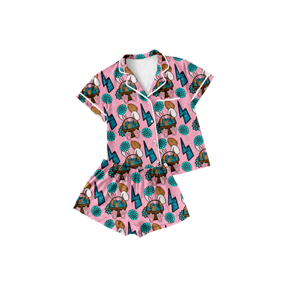 Kids girls easter bunny pajama set preorder