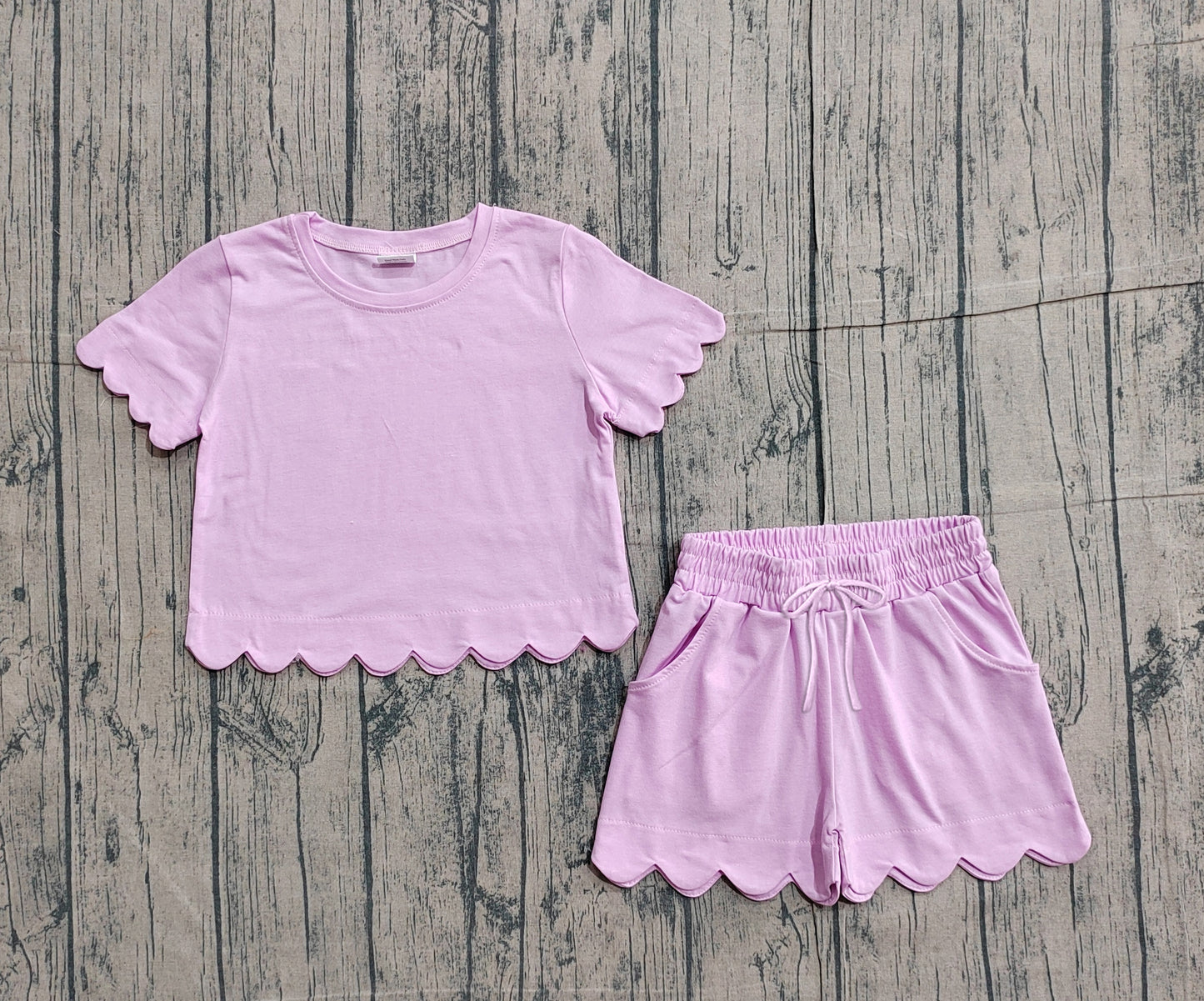 Pink color toddle baby girls summer outfit preorder