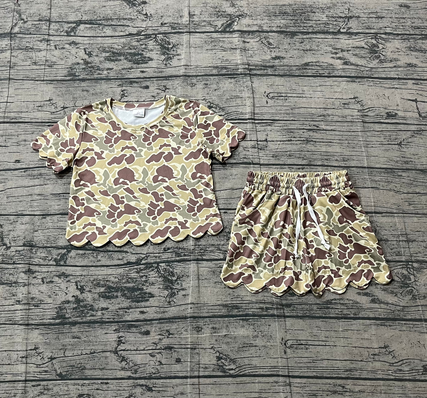 Camouflage print toddle girls summer outfit preorder
