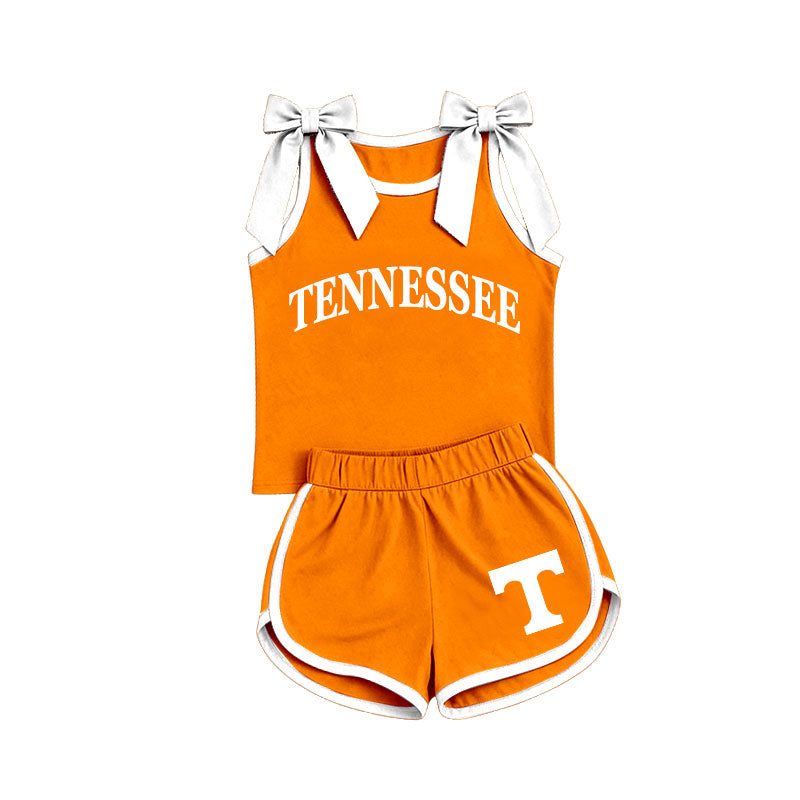 Tennessee team design top matching shorts girls summer outfit preorder