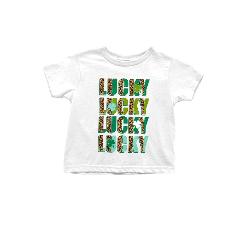 Saint Patrick's Day lucky short sleeve t-shirt top preorder