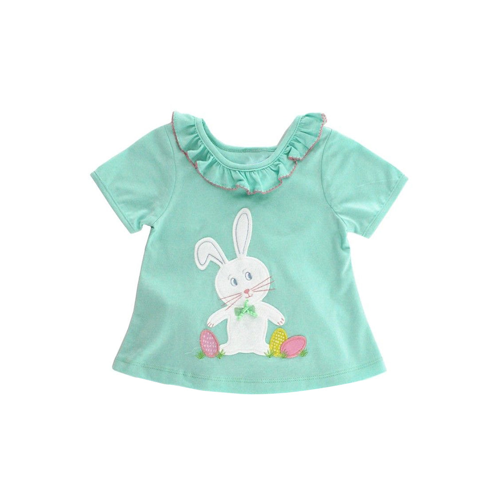 Easter bunny baby girl short sleeve t-shirt top preorder