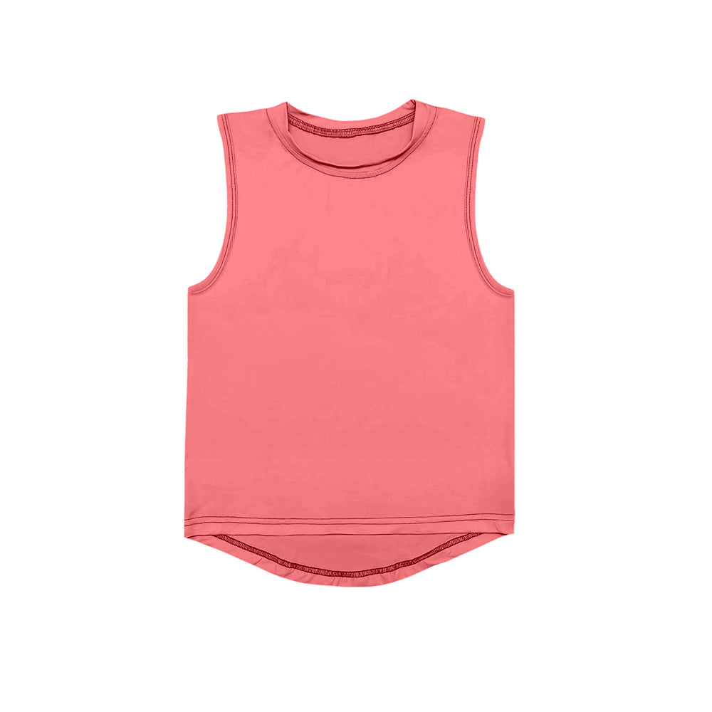 Baby Girls Coral Active Wear Yoga Tank Top Preorder