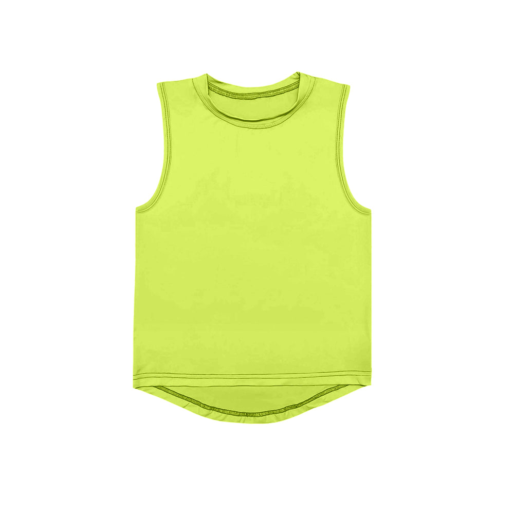 Baby Girls Yellow Active Wear Yoga Tank Top Preorder