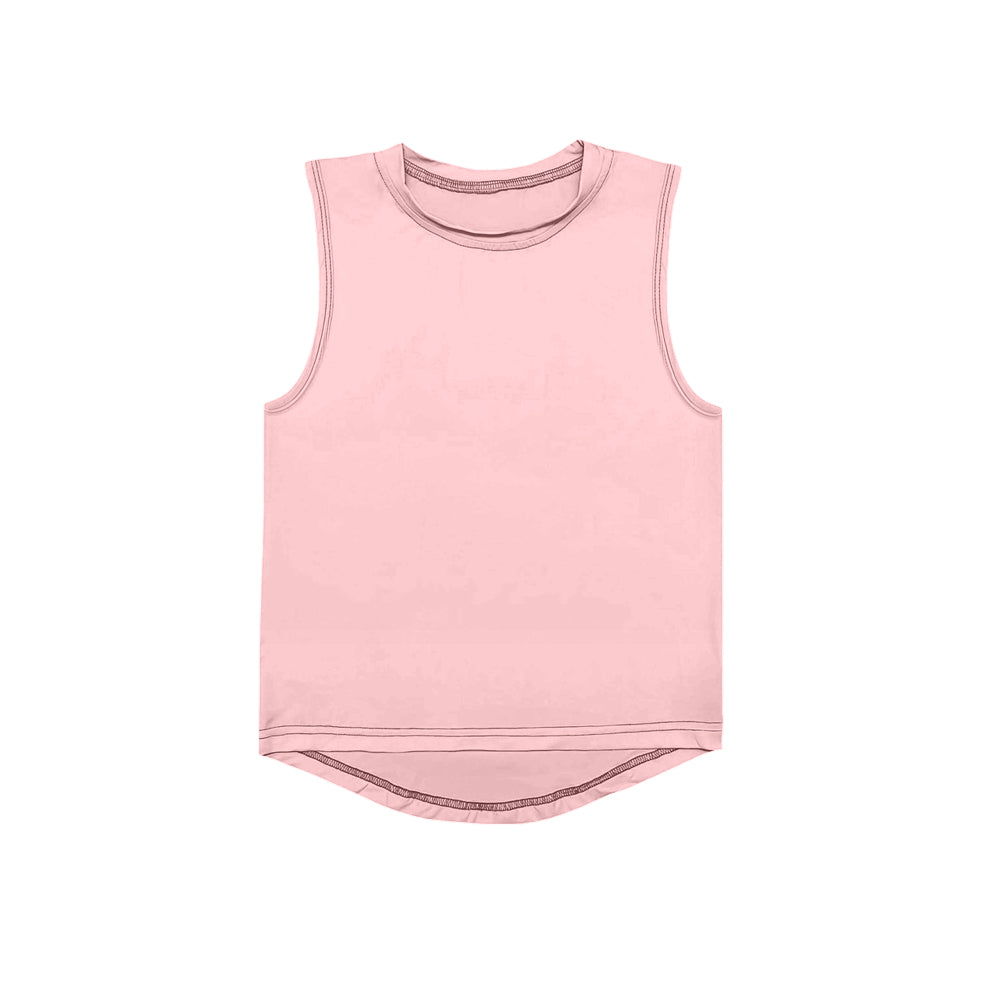Baby Girls Pink Active Wear Yoga Tank Top Preorder