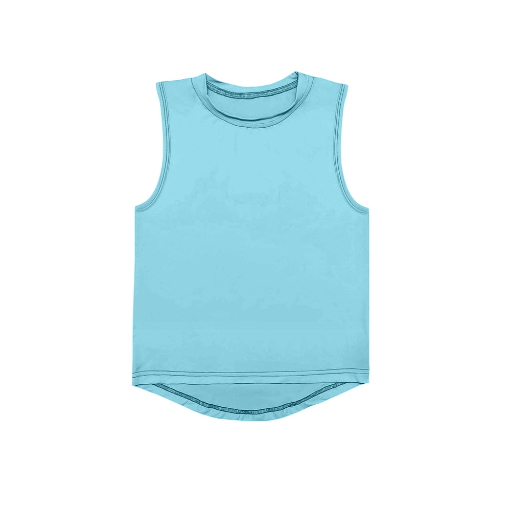 Baby Girls Sky Blue Active Wear Yoga Tank Top Preorder