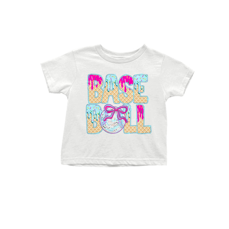 Toddle baby girl baseball top shirt preorder
