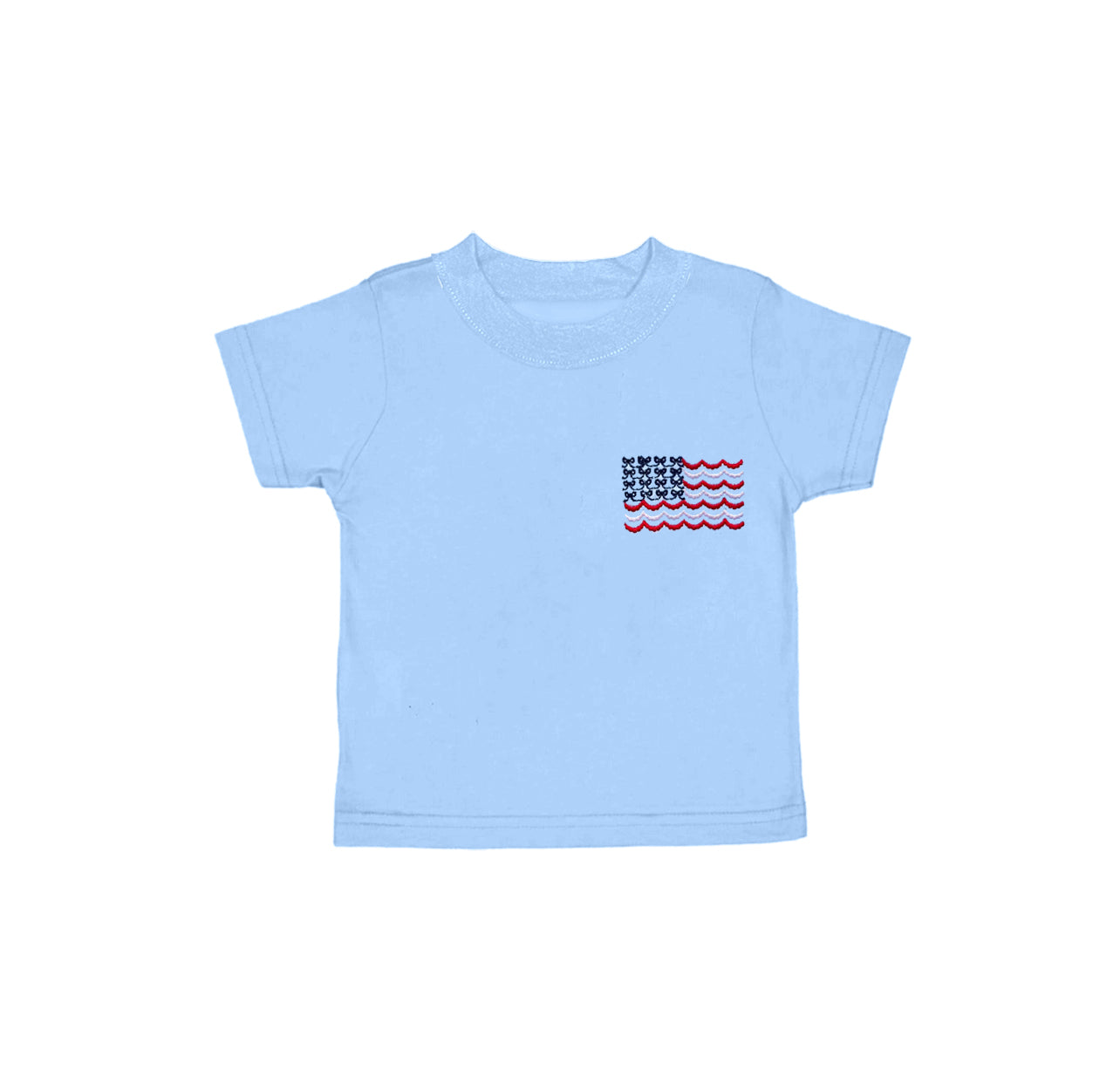 Toddle baby girl America flag top shirt preorder