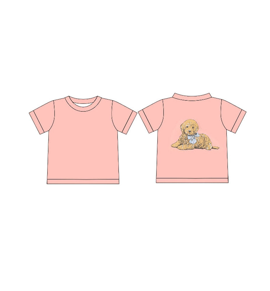 Cute dog design short sleeve t shirt preorder